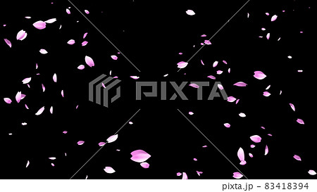 舞い散る桜のような花びら 舞い散る桜のような花びら 83418394