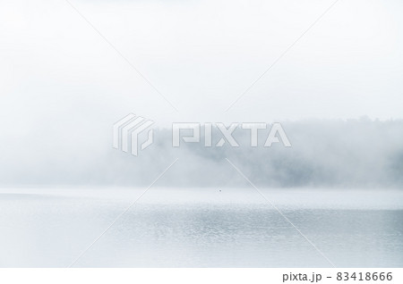 西湖　霧の深い朝 83418666