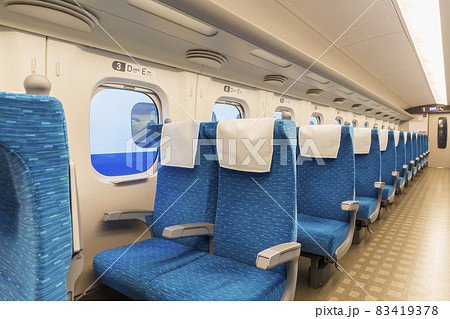 新幹線 車内 座席 東海道新幹線 シート のぞみ 自由席 新幹線 車内 座席 東海道新幹線 シート のぞみ 自由席 83419378