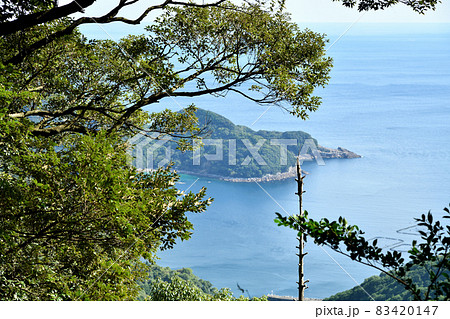 曽根次郎坂太郎坂(楯見ヶ丘)から楯ヶ崎を望む【三重県熊野市】 83420147