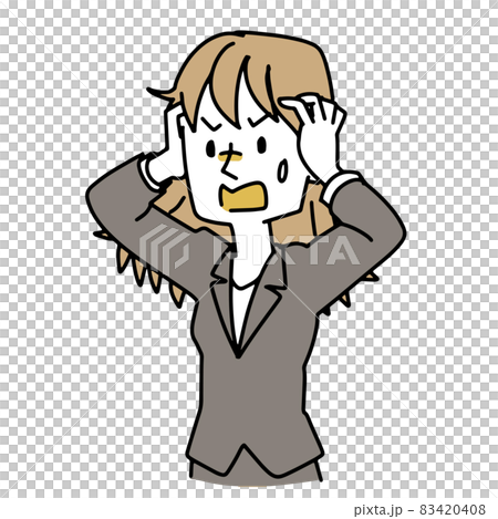 抱著她的頭西裝的女人 83420408