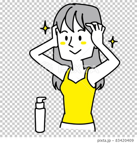 照顧頭髮的女人 83420409