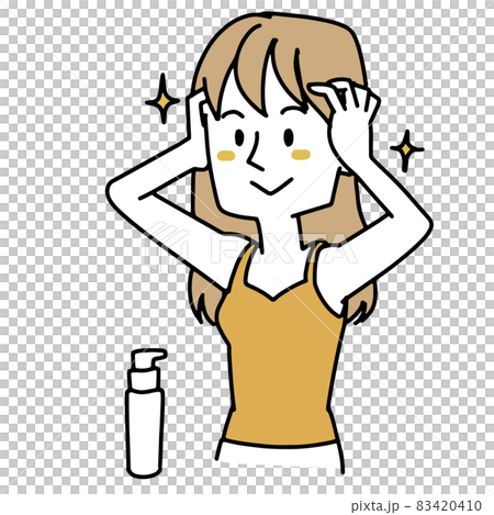 照顧頭髮的女人 83420410