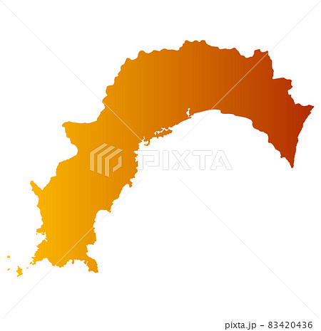 高知県地図 83420436