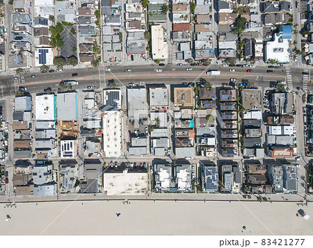 Aerial top view of Mission Bay in San Diego, California. USA. 83421277