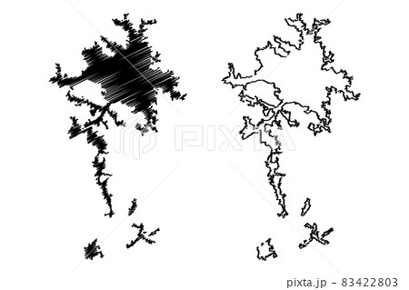 Arezzo City (Italian Republic, Italy, Tuscany) map vector illustration, scribble sketch City of Arezzo map 83422803