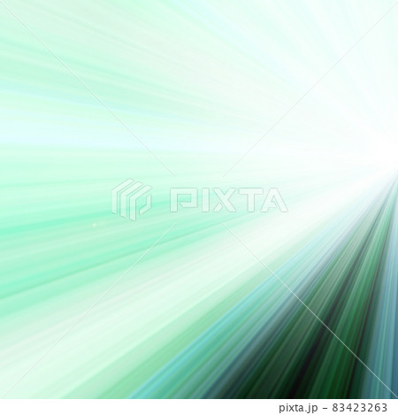 綺麗な虹色のグラデーションの放射状の線の背景　緑、白、こげ茶、青、紺 83423263