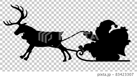 Illustration of Santa Claus and reindeer 83423307