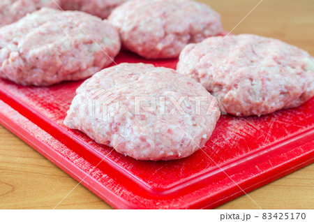 Polish Kotlety mielone. Raw Polish Meatballs. Polish Kotlety mielone. Raw Polish Meatballs. 83425170
