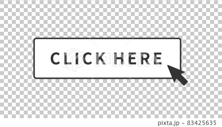 Simple button illustration template banner monochrome, line drawing, rectangle, arrow cursor version Simple button illustration template banner monochrome, line drawing, rectangle, arrow cursor version 83425635