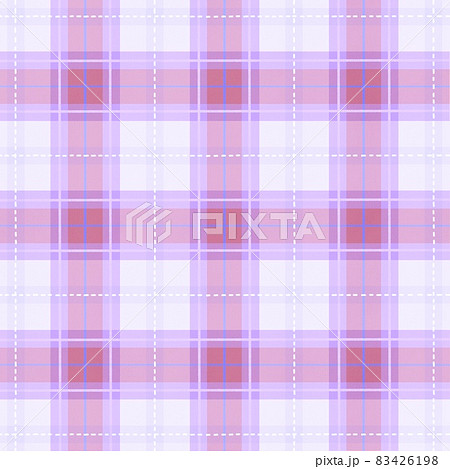 おしゃれなピンクのタータンチェックの背景イメージ 83426198