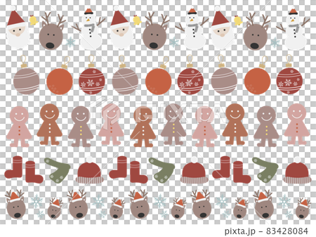 クリスマスイラストのラインセット素材(2) クリスマスイラストのラインセット素材(2) 83428084