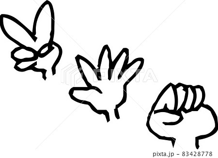 子供が描いたじゃんけん 賭け 落書き 子供が描いたじゃんけん 賭け 落書き 83428778