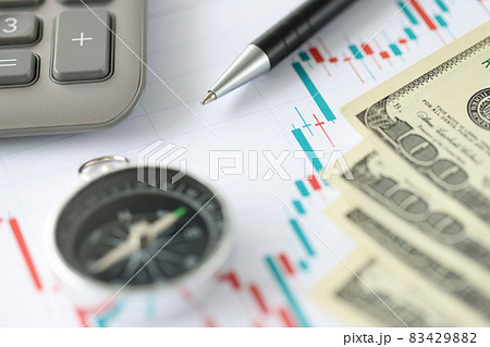 Close-up of stock market candlestick chart Close-up of stock market candlestick chart 83429882