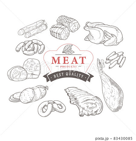 Meat products and sausages 83430085
