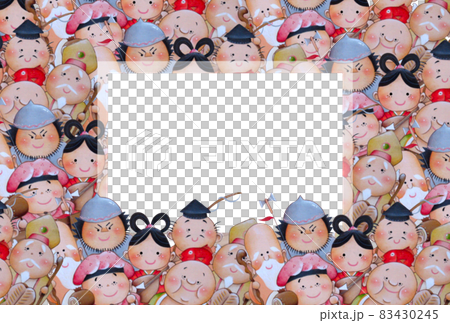 Cute Seven Lucky Gods can also be used for New Year's cards 83430245