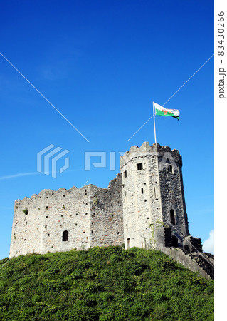 Cardiff Castle Wales UK a ruin of a 12th century Norman medieval fort Cardiff Castle Wales UK a ruin of a 12th century Norman medieval fort 83430266
