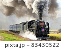 釜石線：岩手の遠野路を走るSL銀河 83430522
