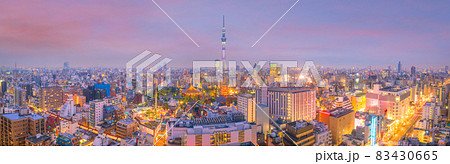 Panorama shot of Tokyo city skyline Panorama shot of Tokyo city skyline 83430665