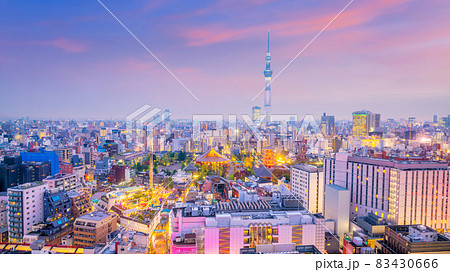 Panorama shot of Tokyo city skyline Panorama shot of Tokyo city skyline 83430666
