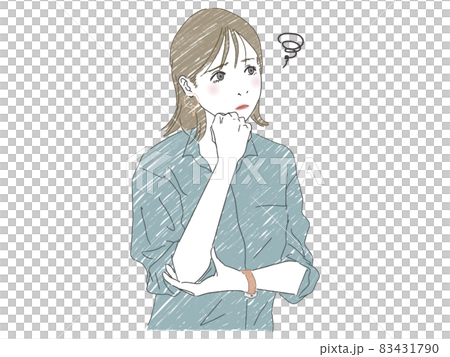 悩んでいる女性 83431790