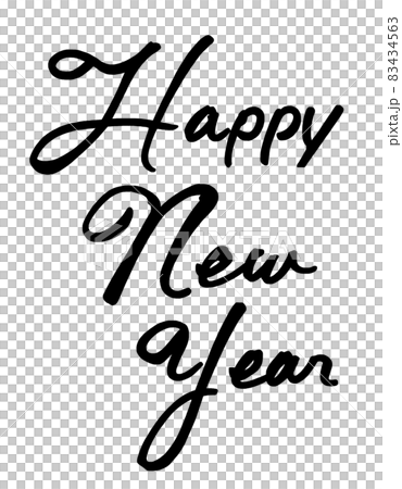 筆文字　Happy New Year .n 83434563