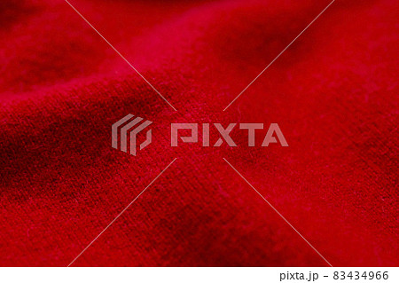 赤のアンゴラニット地のテクスチャ レッドのパターン 赤のアンゴラニット地のテクスチャ レッドのパターン 83434966