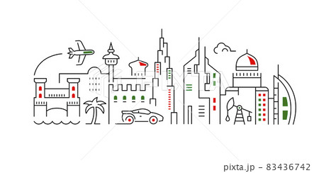 Linear Banner of Dubai Linear Banner of Dubai 83436742