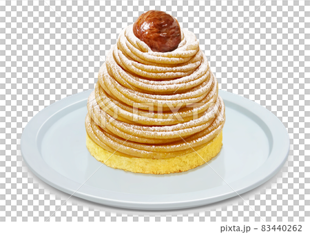 Montblanc Waguri Cake Illustration Real 83440262