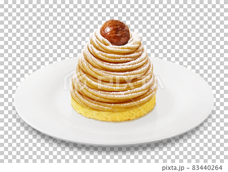 モンブラン 和栗 ケーキ イラスト リアル  83440264