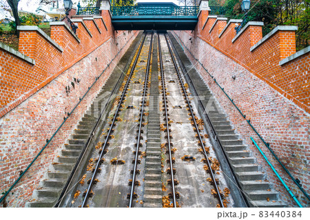 Budapest Castle Hill Funicular in Budapest Hungary Budapest Castle Hill Funicular in Budapest Hungary 83440384
