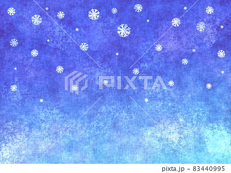 雪の降る冬空イラスト 雪の降る冬空イラスト 83440995