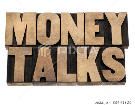 money talks in wood type 83441326