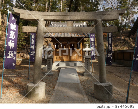 細屋神社の鳥居と拝所 83445095