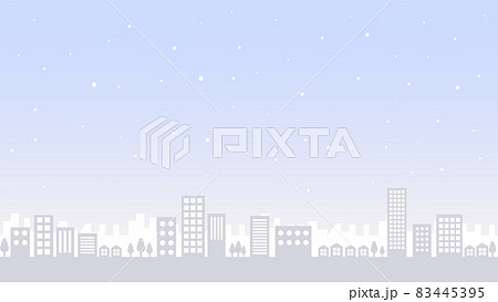 冬の街並みのベクター背景グラフィックのイラスト素材 冬の街並みのベクター背景グラフィックのイラスト素材