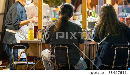 中洲の屋台　福岡市博多区の歓楽街中洲 83447651