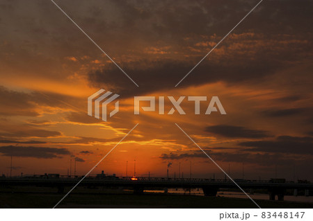 夕景　加古川市　（兵庫県） 83448147