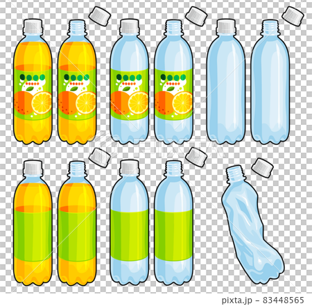 帶有外線的 500 毫升 PET 瓶的插圖 83448565