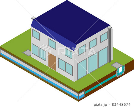 アイソメトリックな雨水浸透桝のイメージ 83448674