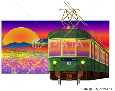 江ノ電 300形のイラスト素材 [83449374] - PIXTA