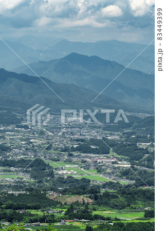 下条村 夏の極楽峠から見るパノラマ 阿智村 飯田市 下条村 下条村 夏の極楽峠から見るパノラマ 阿智村 飯田市 下条村 83449399