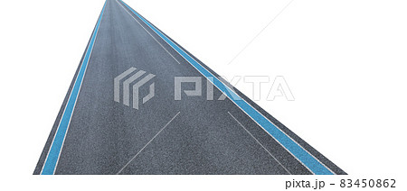 Empty asphalt international race track 83450862