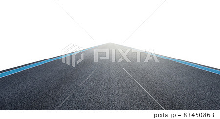Empty asphalt international race track Empty asphalt international race track 83450863