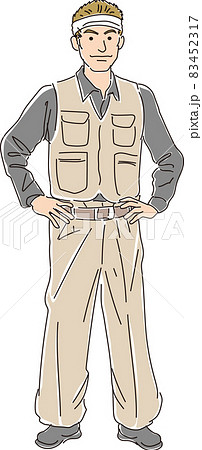 ガテン系はちまき男子_カラー_全身 ガテン系はちまき男子_カラー_全身 83452317