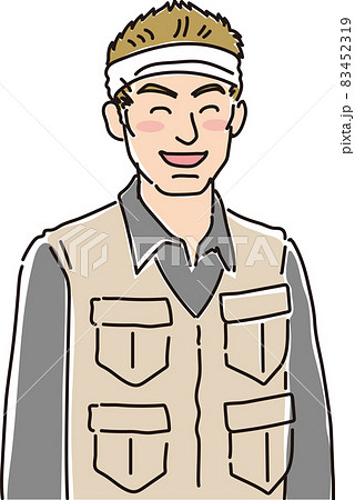 ガテン系はちまき男子_笑顔 ガテン系はちまき男子_笑顔 83452319