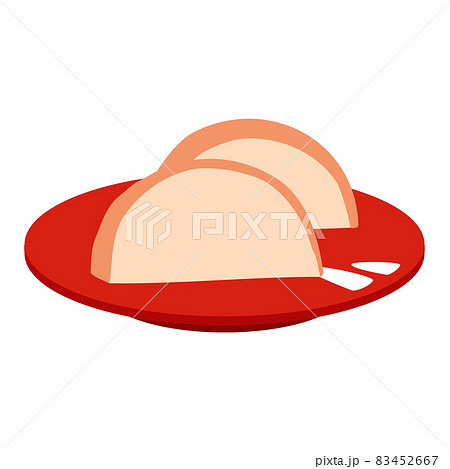 年賀状素材　おせち料理　かまぼこ 83452667