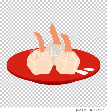 New Year's card material New Year dishes 83452714