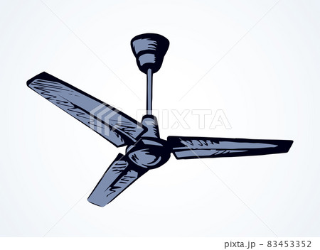Ceiling fan. Vector drawing 83453352
