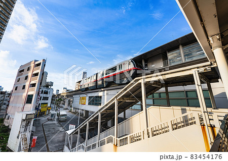 沖縄那覇の沖縄都市モノレール牧志駅 沖縄那覇の沖縄都市モノレール牧志駅 83454176
