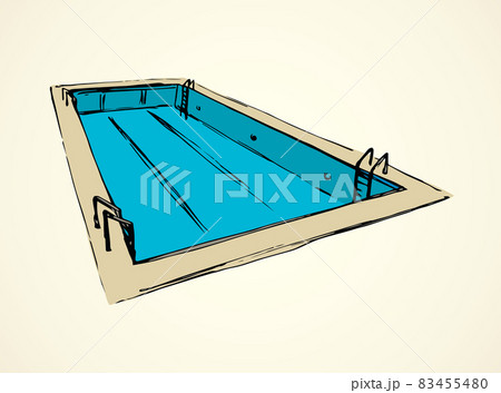 Pool. Vector drawing 83455480